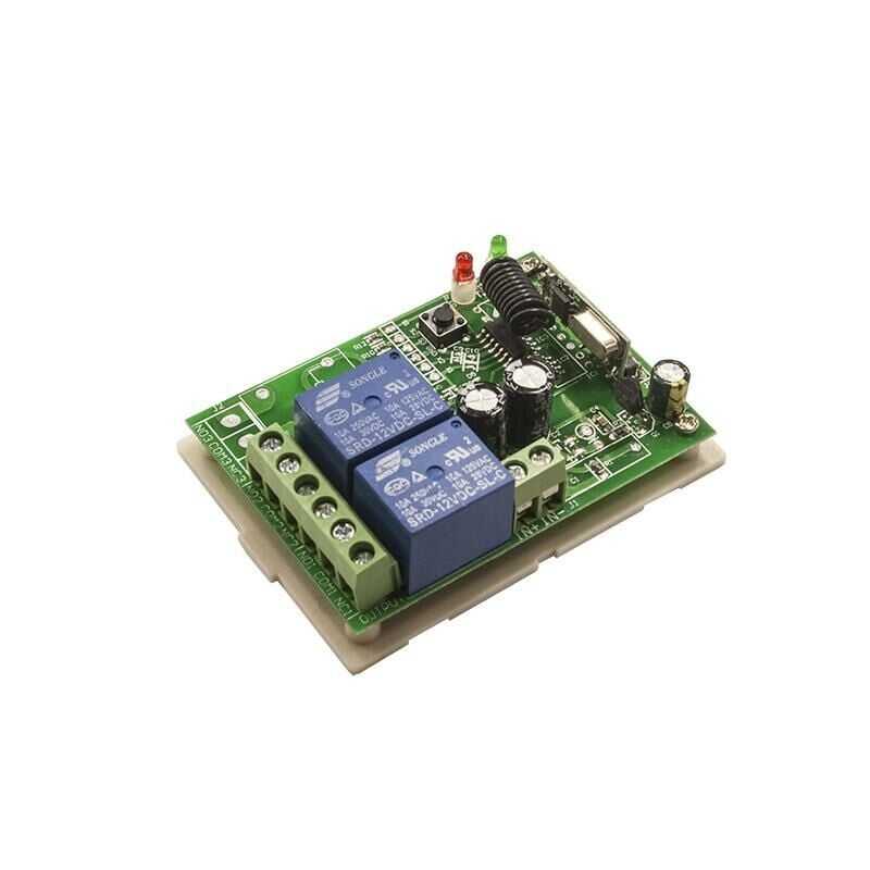 2 Channel 12V RF Module Receiver Transmitter with Remote Control