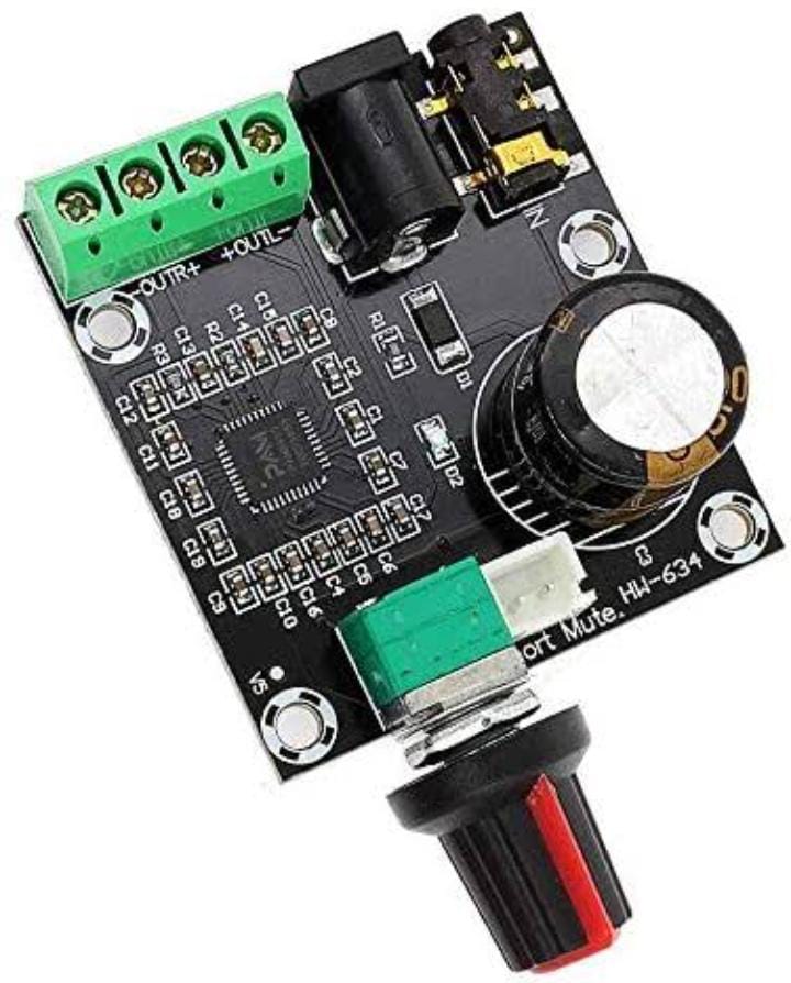 PAM8610 Dual Channel DC 12V HD Pure Digital Audio Stereo Amplifier Board HW-634 Class D HI-FI AUDIO AMPLIFIER 12V 2X10W CLASS D
