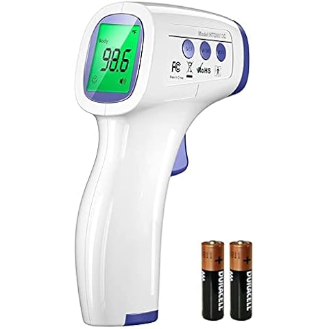 Berrcom Non-Contact Forehead Infrared Thermometer 1 Year Warranty - Digital IR Thermometer Gun with LCD Backlight, Electronic Thermometer Body Thermal Detector