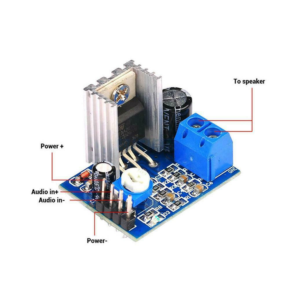 TDA2030A 18W 6-12V Single Channel Audio Amplifier Board Module