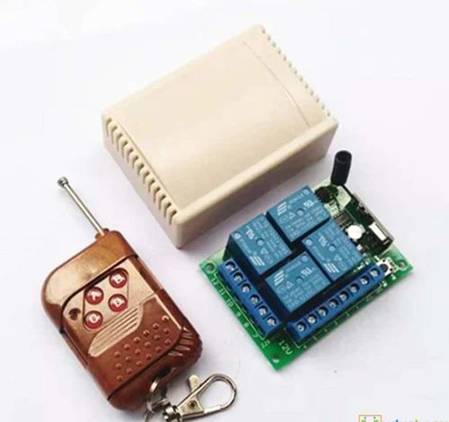 12v 4 Channel RF 315MHZ Remote Control Switch Relay Module Board Kit in Pakistan