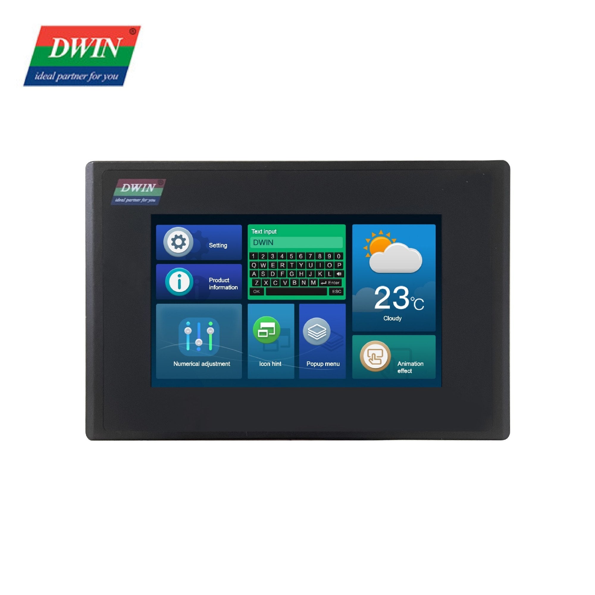 5 Inch With Enclosure Hmi Display Dmg80480c050 15wtr Commercial Grade