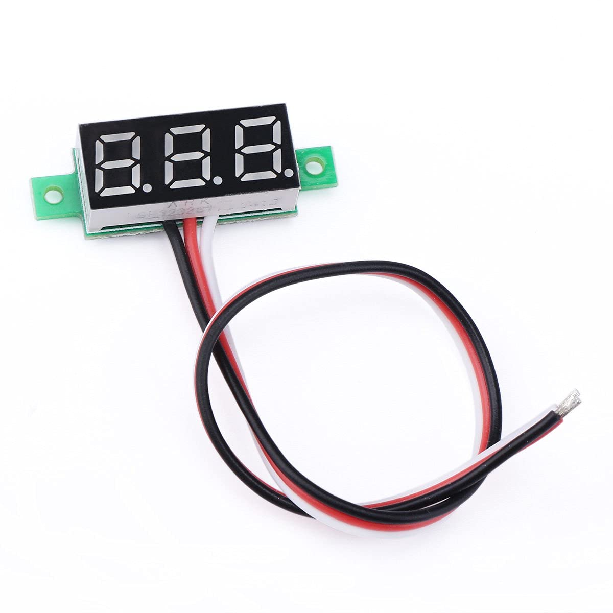 Robotbanao 3 Wire 0.28inch 0-100V DC LED Display Digital Voltmeter - Pack of 1