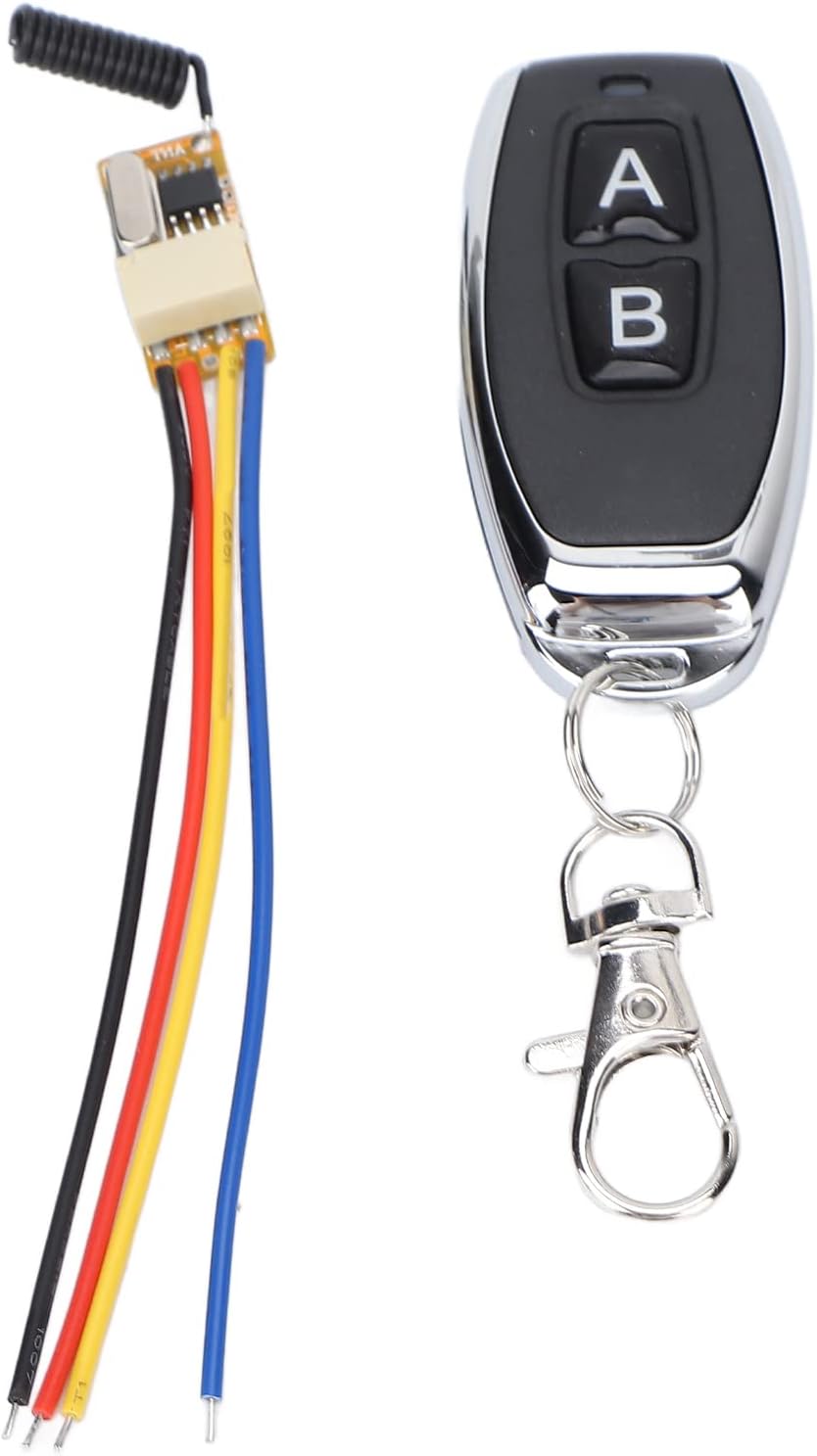 DC3.7V-12V Relay Radio Remote Control Switch, 315MHz Wireless RF Transmitter Receiver Switch, Use for Electric Doors, Windows