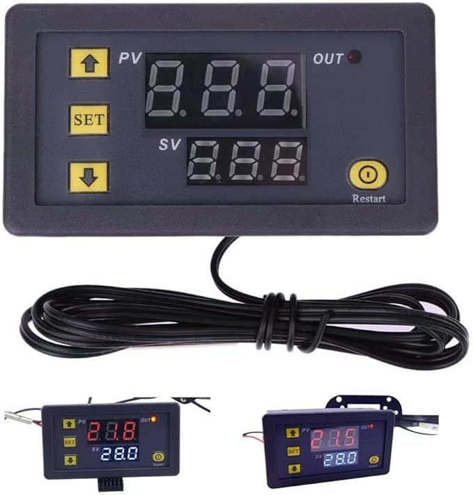 W3230 AC 110V 220V 20A Digital Thermostat Temperature Control Switch Digital Thermometer LED Kit