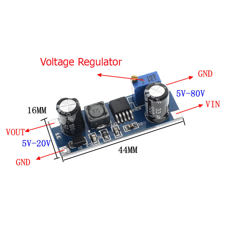XL7015 V2 DC-DC Converter Step-down Module 5V-80V Wide Voltage Input 7005A LM2596