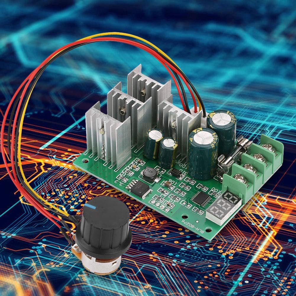 DC Motor Driver Controller PWM DC 6V-60V 30A Motor Regulator with A Digital Display