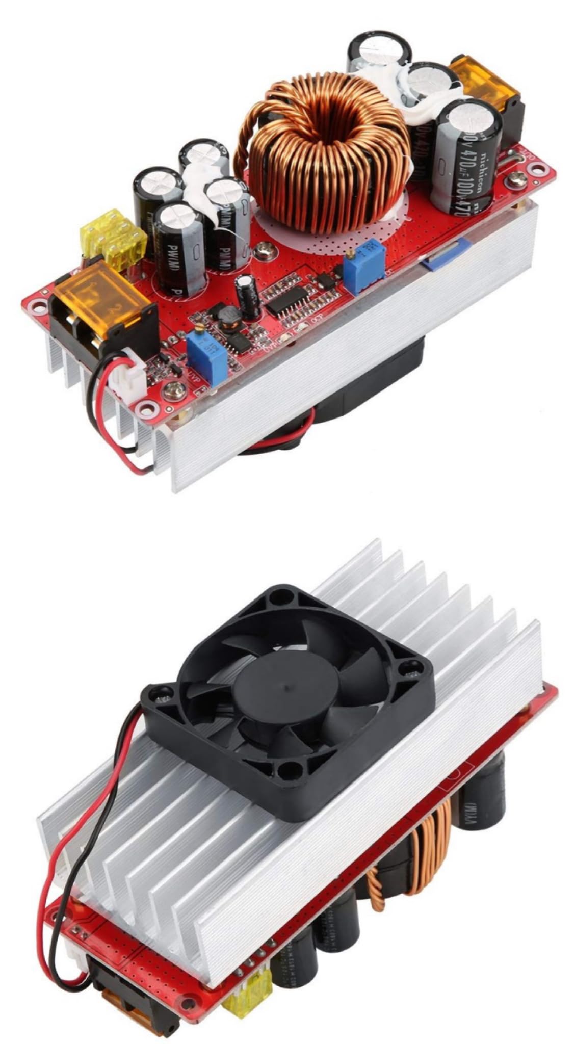 1500W 30A Voltage Step Up Converter CC CV Power Supply Module