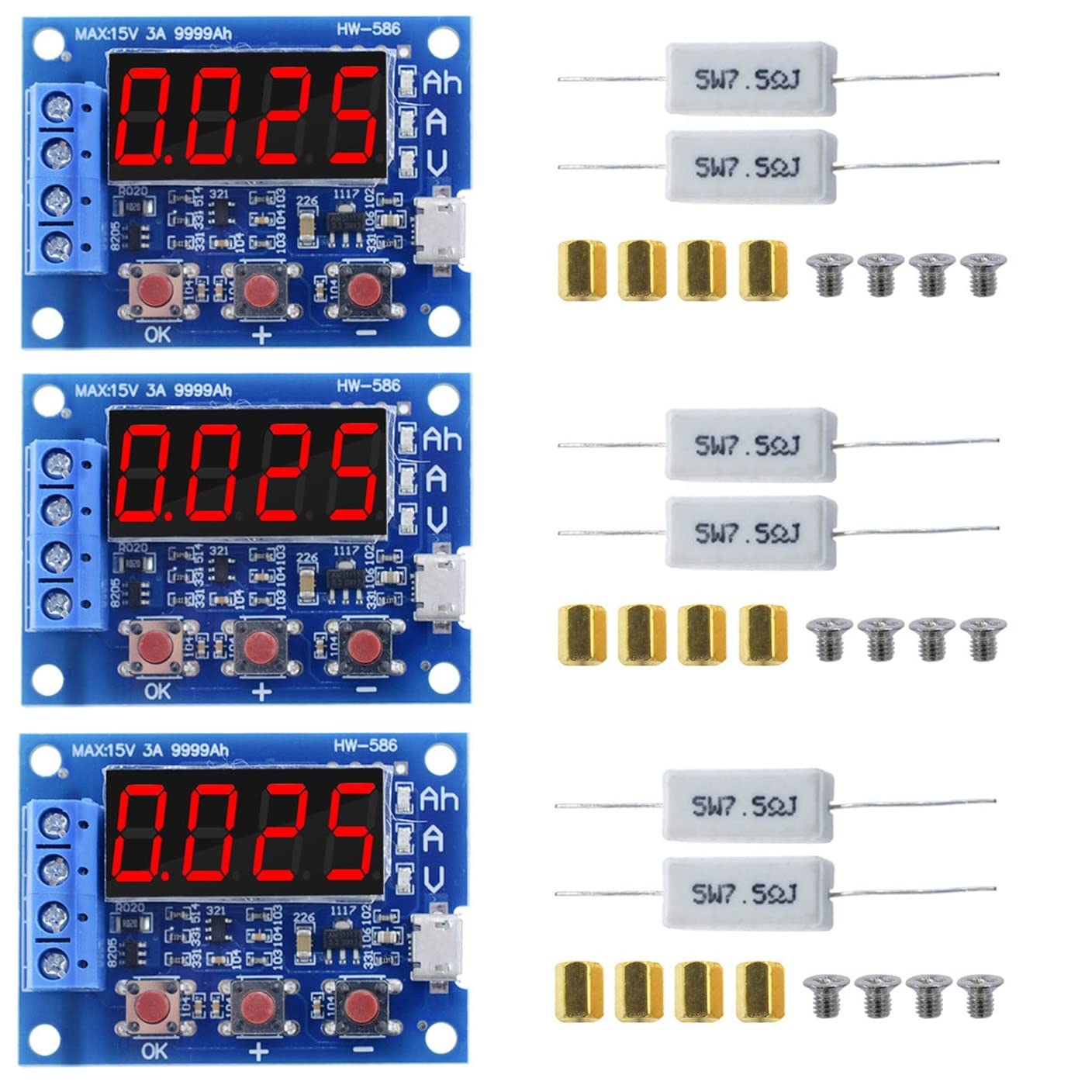ZB2L3 Battery Capacity Tester Discharge Type 1.2-12V External Load Capacity of The Battery and Other Tests 18650 Tools