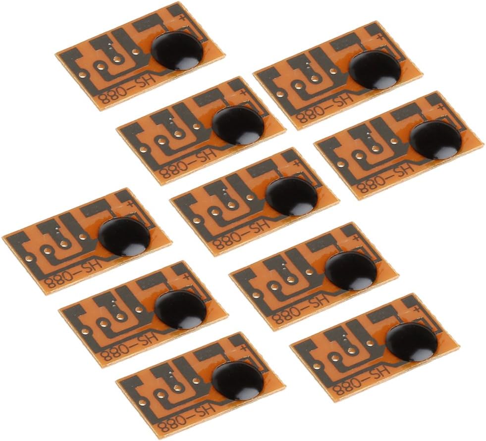 BIlinli HS-088 Doorbell Three Times Music Sound Card Chip Mono Music Voice Module Pack of 10