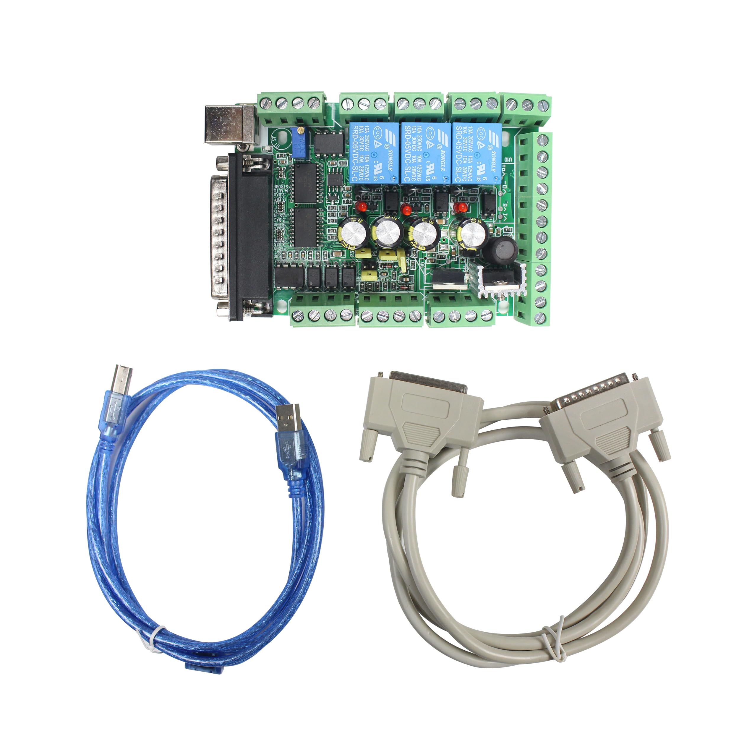 Mach3 Breakout Board 5 Axes CNC Breakout Board With Optical Coupler For MACH3 Stepper Motor Drive