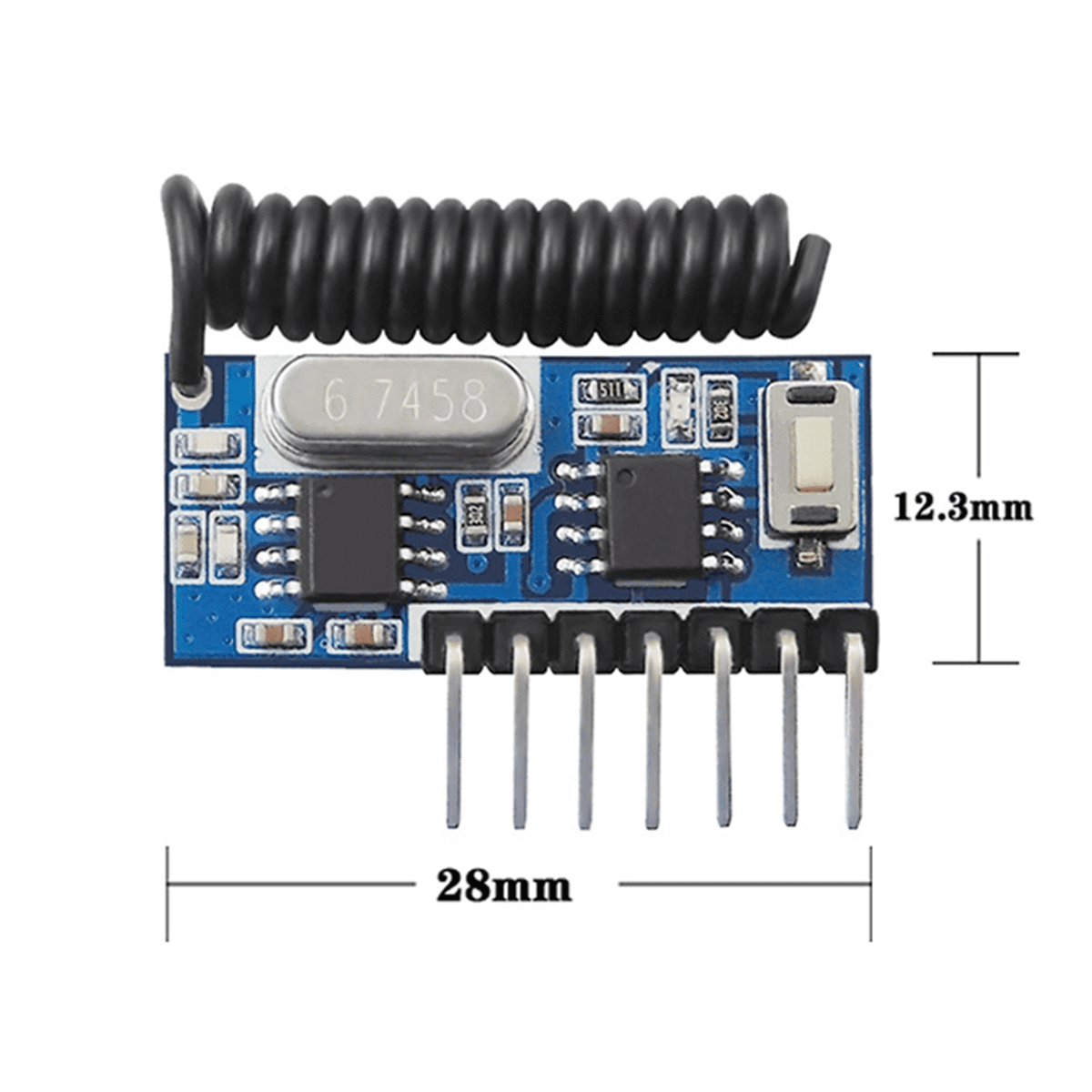315Mhz RF Receiver Learning Code Decoder Module Wireless 4 CH Output for Remote Controls 1527 2262 Encoding