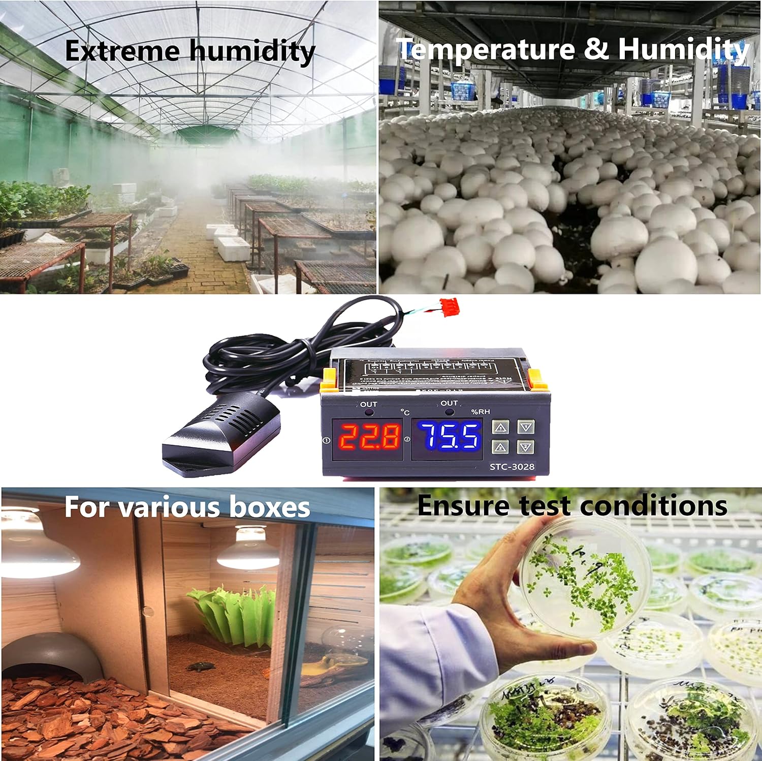 STC-3028 Temperature & Humidity Controller 220V AC in Pakistan