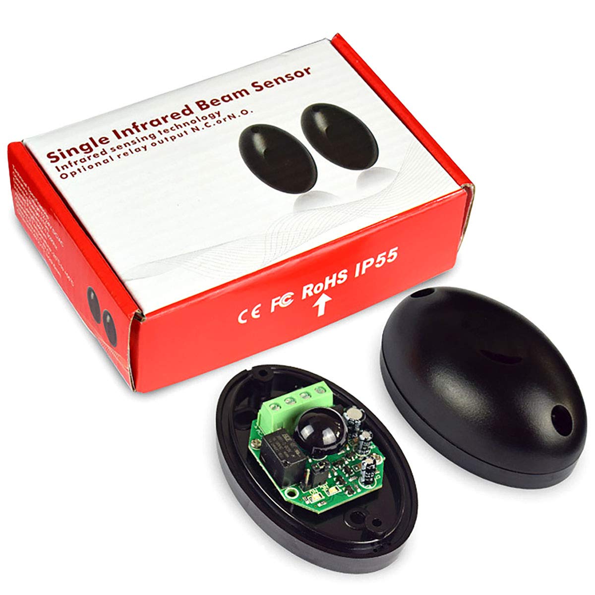 ABO-20L Transmitter and Receiver Active Beam Infrared Barrier Detector Photoelectric Motion Sensor ABO20L