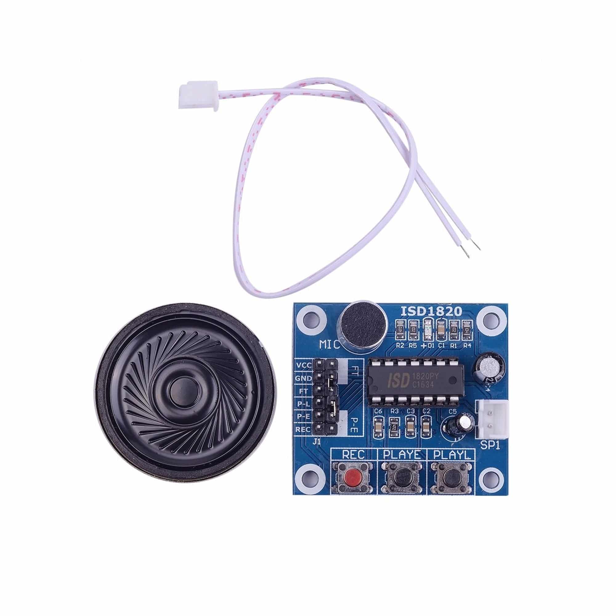 Isd1820 Recording And Playback Module With On Board Mic And Loud Speaker