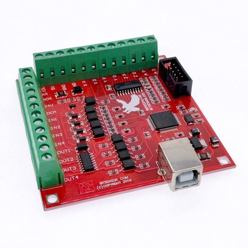 CNC USB MACH3 100Khz Breakout Board 4 Axis Interface Driver Motion Controller