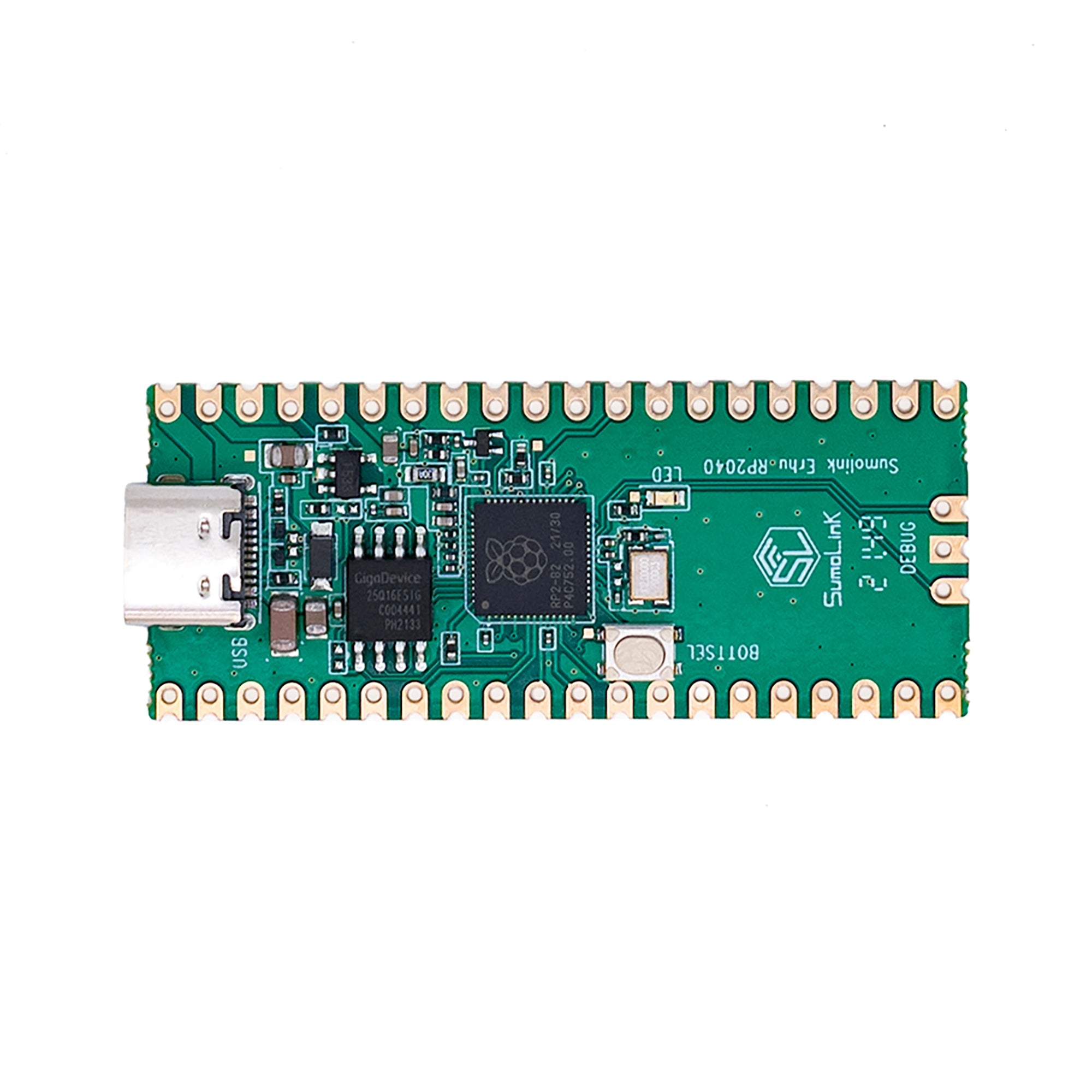 Pre Soldered Raspberry Pi Pico Rp2040 Microcontroller With Usb Cable ...