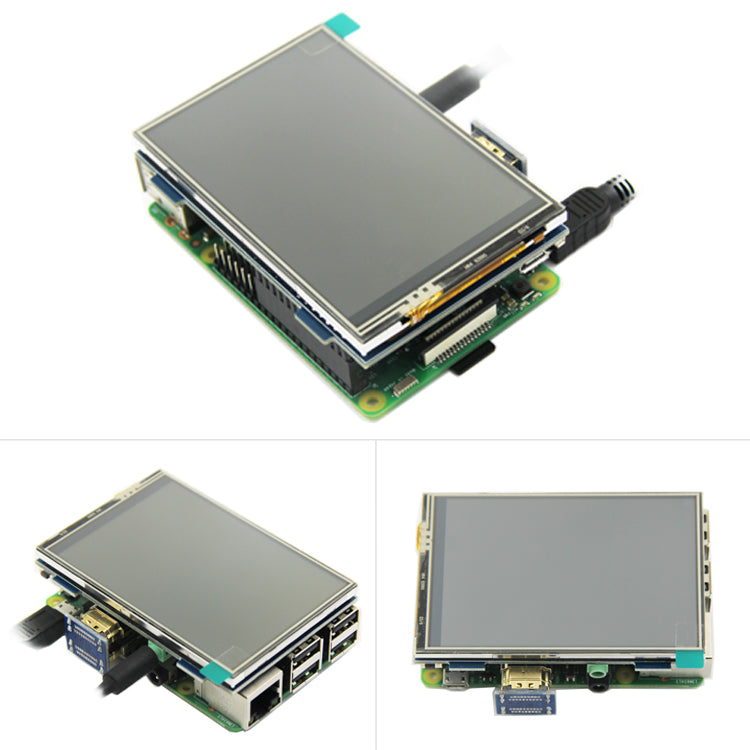 Mp13508 3.5 Inch Hdmi Usb Touch Screen Real Hd Lcd Display For Raspberry Pi 3/2/b+/b/a+