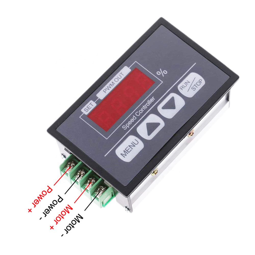 PWM DC Motor Speed Controller with Digital Display 30A PWM Adjustable Speed Stepless Regulator