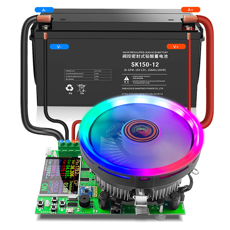 150W Color 2.4 “APP DC USB Tester Electronic Load Battery Monitor Charging Module Discharge Digital Load Control Power Meter in Pakistan