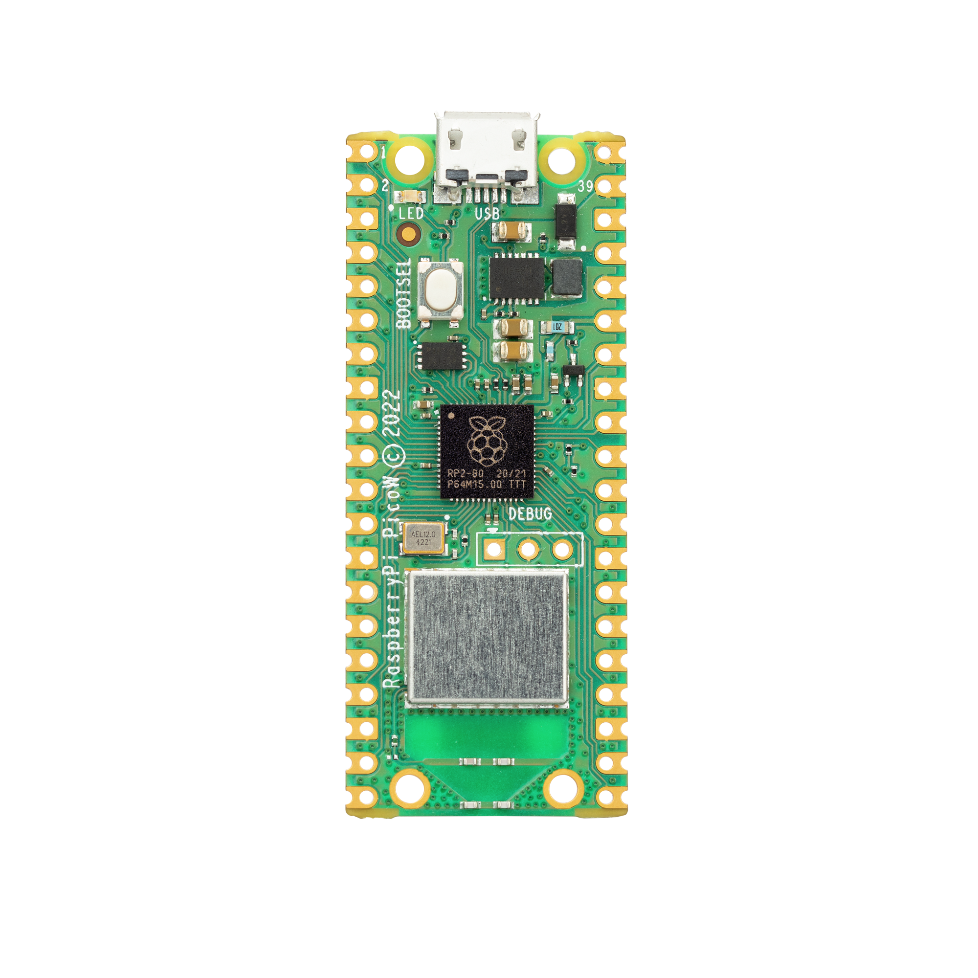 Pre Soldered Raspberry Pi Pico Rp2040 Microcontroller With Usb Cable