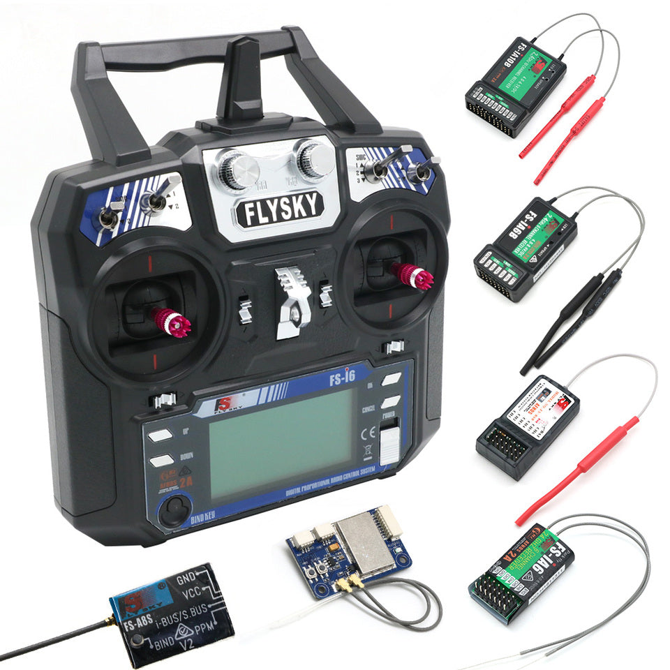 Flysky FS-i6 AFHDS 2A 2.4GHz 6CH Radio System Transmitter for RC Helicopter Quadcopter Glider with FS-iA6 Receiver