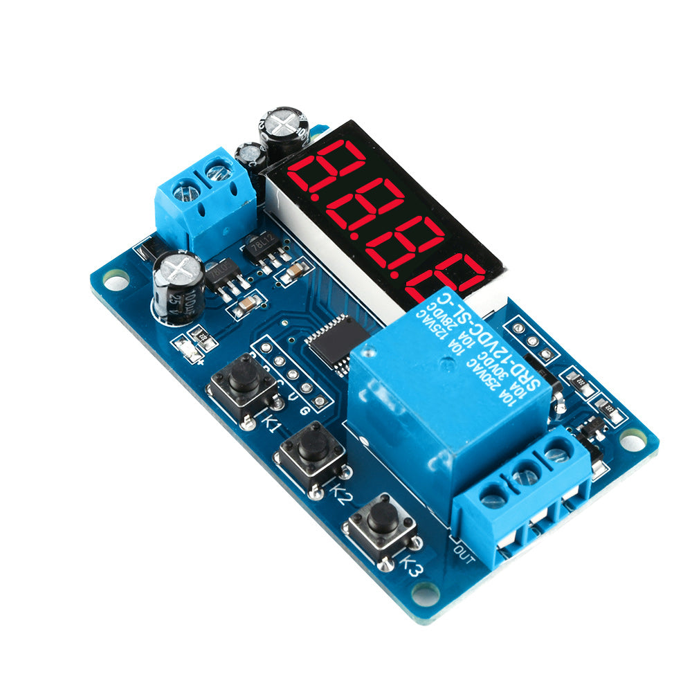 12v Digital Led Timer Module Adjustable Timer Relay Time Control Switc ...