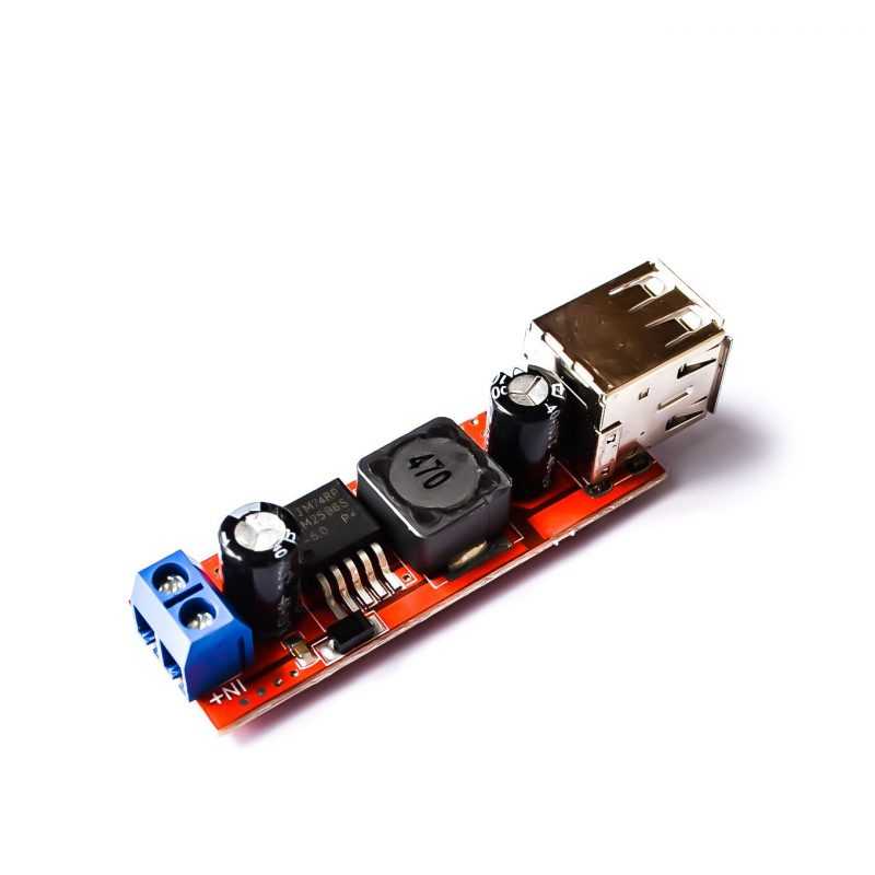 STEP DOWN lm2596s Vehicle Battery Charger 3A Dual USB Output LM2596 Buck Converter In Pakistan
