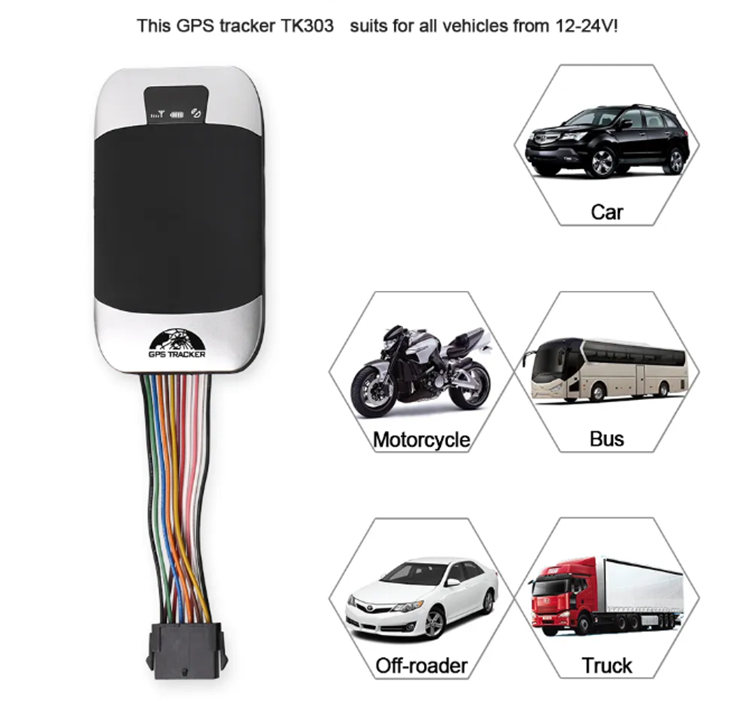 GPS Tracker 303g Car GPS GSM GPRS Tracking Devices for Car Motorcycle Bus Truck Off-roader