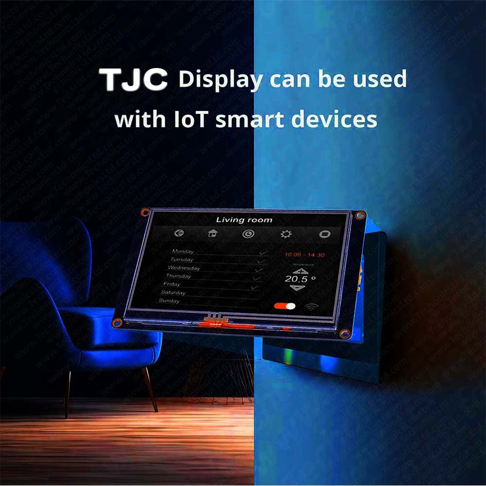 7 Inch Tjc Tft Hmi Lcd Touchscreen