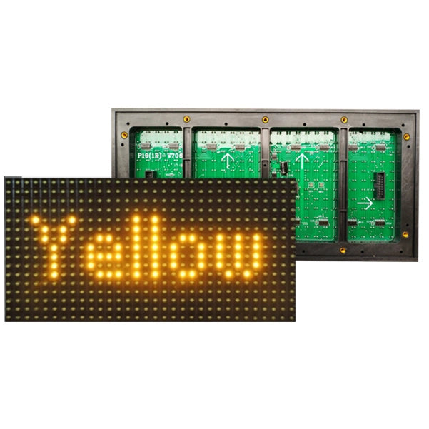 SMD P10 single Yellow color LED module led panels,LED matrix 32x16, in ...