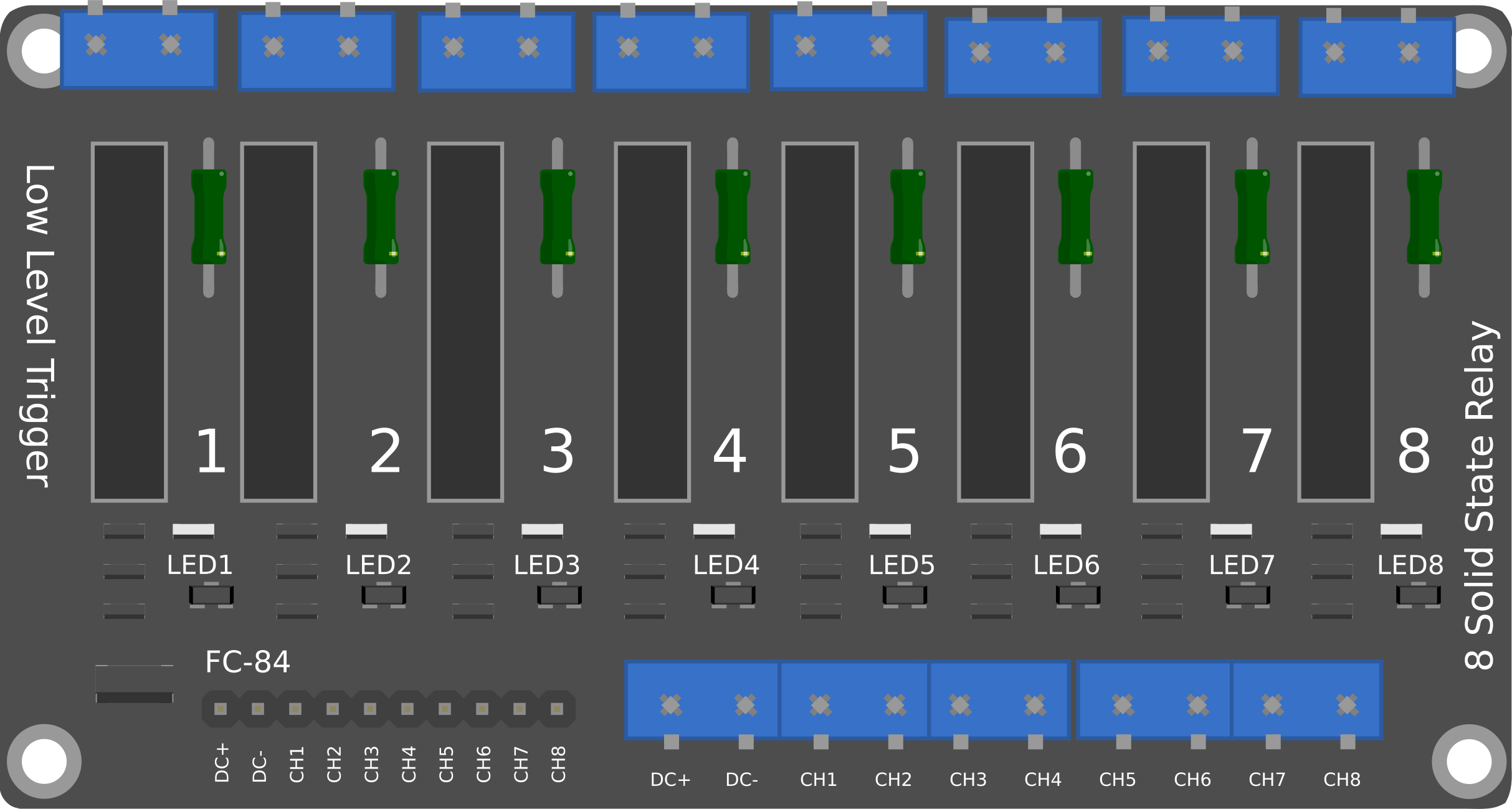 8 Channel Solid State Relay Controller Board