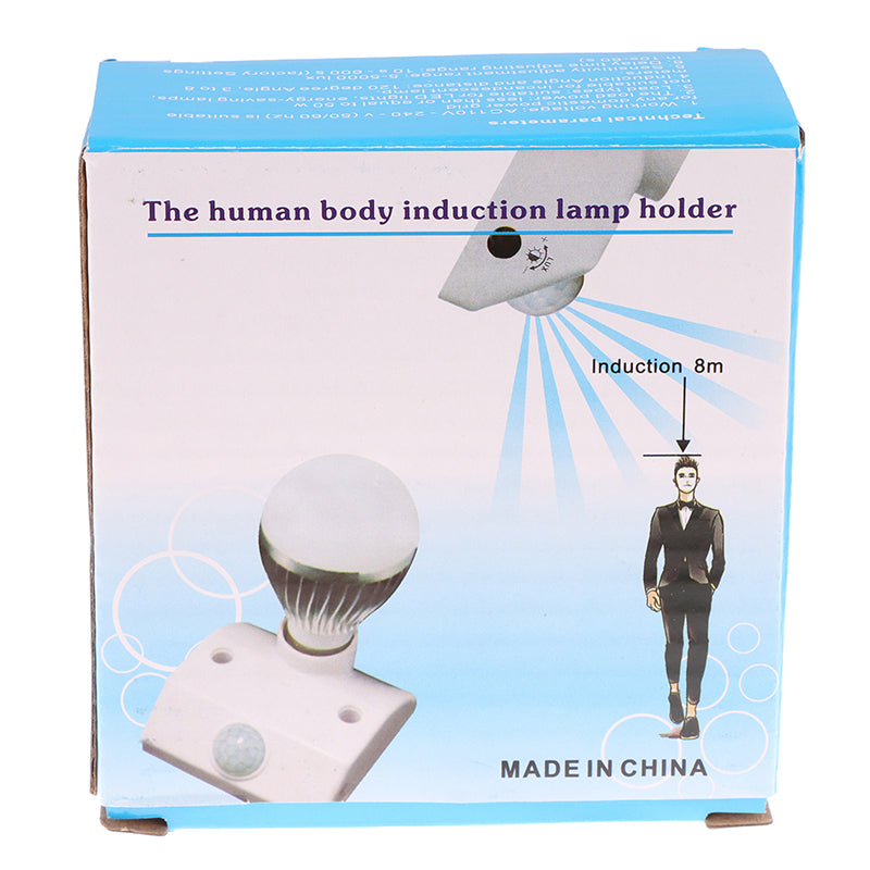 Smart E27 LED Lamp Base Holder With Light Control Switch Bulb Socket Adapter 110V-240V 50W Induction Infrared Motion Sensor