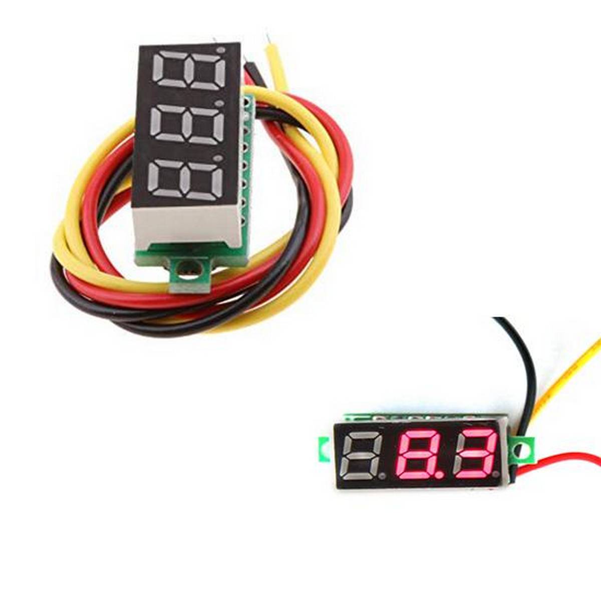 DC 0V-100V Mini 0.28 inch Red LED Digital Voltmeter 3wire