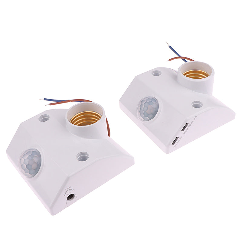 Smart E27 LED Lamp Base Holder With Light Control Switch Bulb Socket Adapter 110V-240V 50W Induction Infrared Motion Sensor