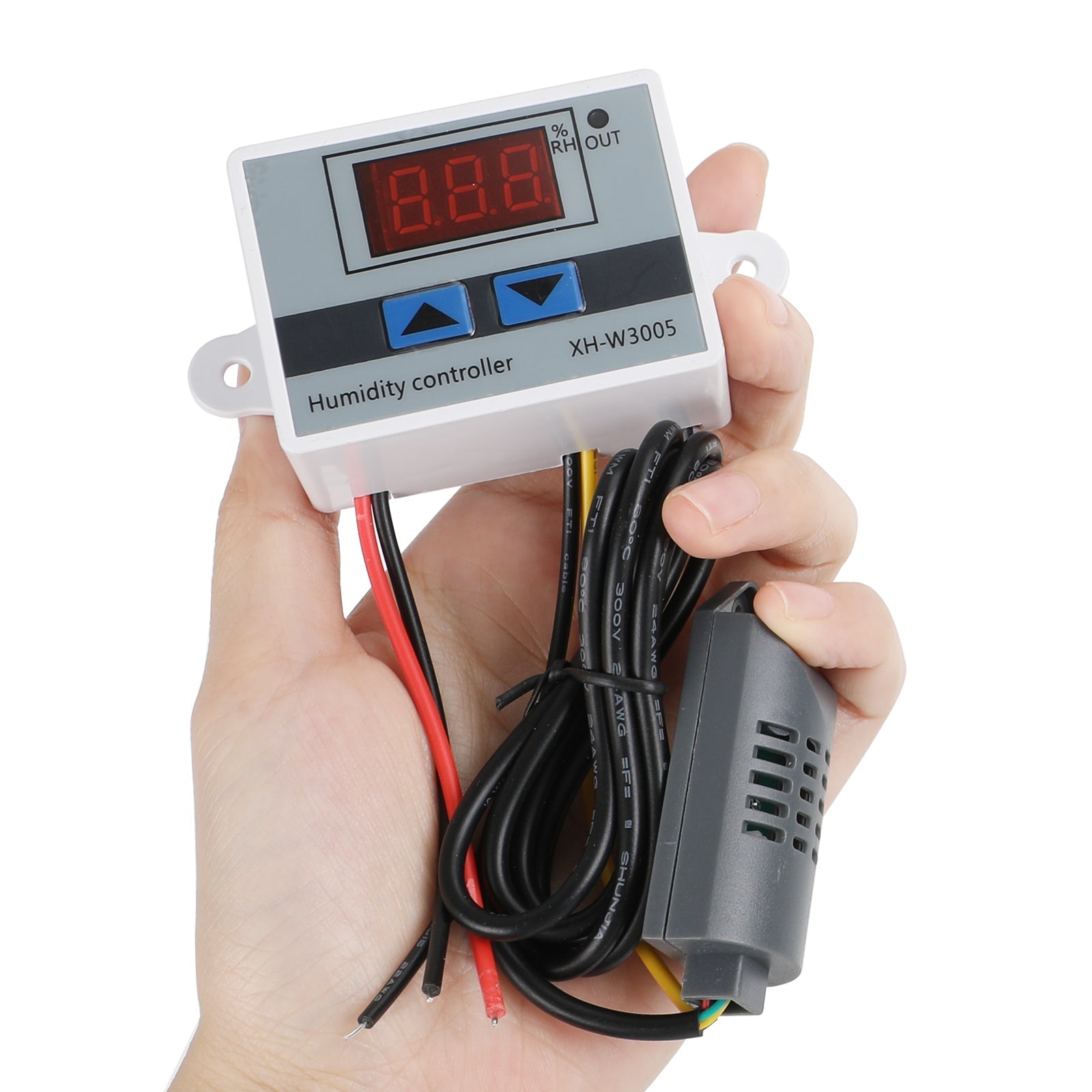 Digital Humidity Controller Xh-W3005 Adjustable 220V 10A Hygrometer Sw ...