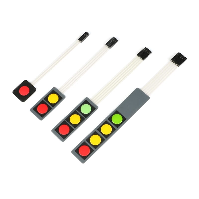 1 2 3 4 Button Key Membrane Switch Matrix Keypad Matrix Control Panel ...