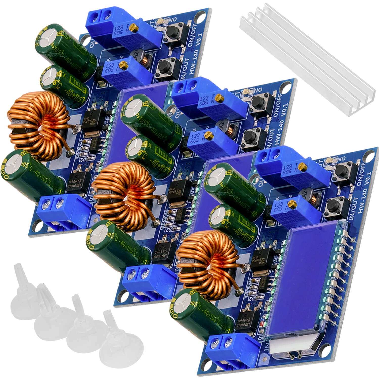 4a Buck-boost Converter Module Adjustable Buck Boost Board With Lcd Display