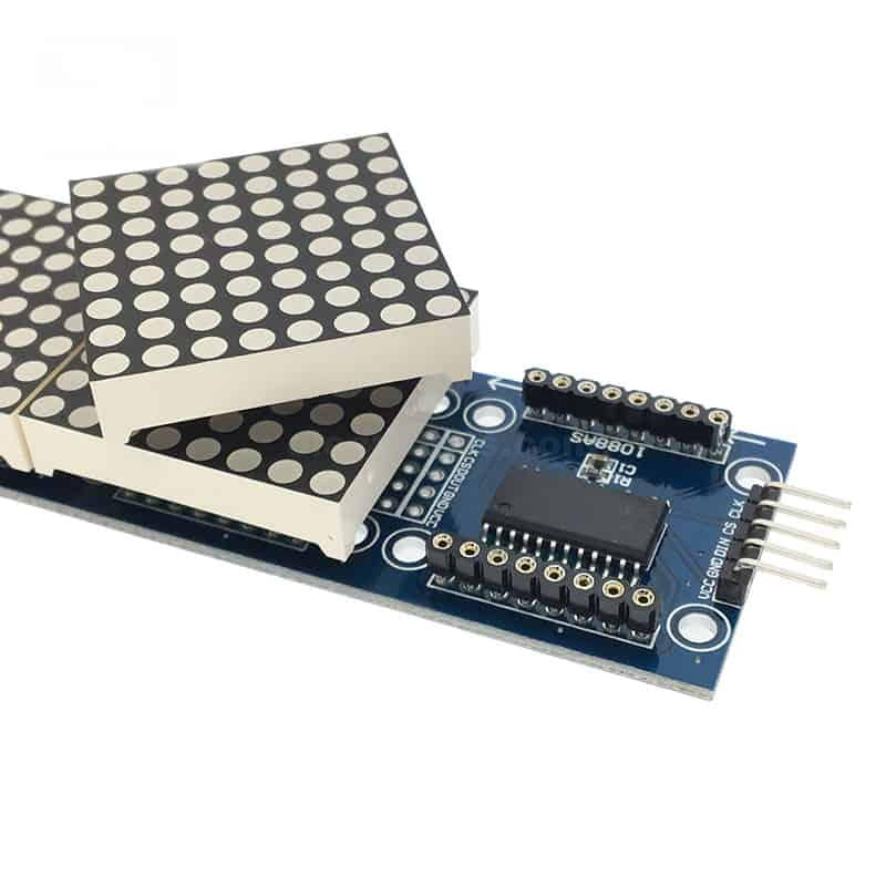 MAX7219 Dot LED Matrix 4×1 Module MCU Control Unit – Electronic Solution