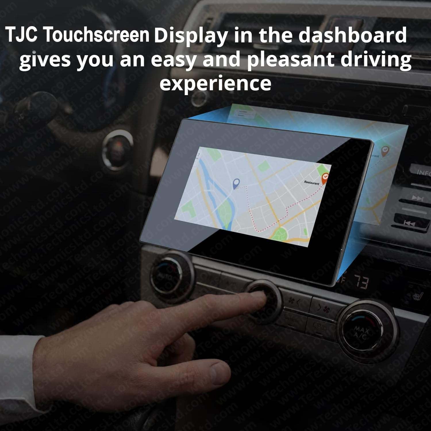 7 Inch Tjc Tft Hmi Lcd Touchscreen