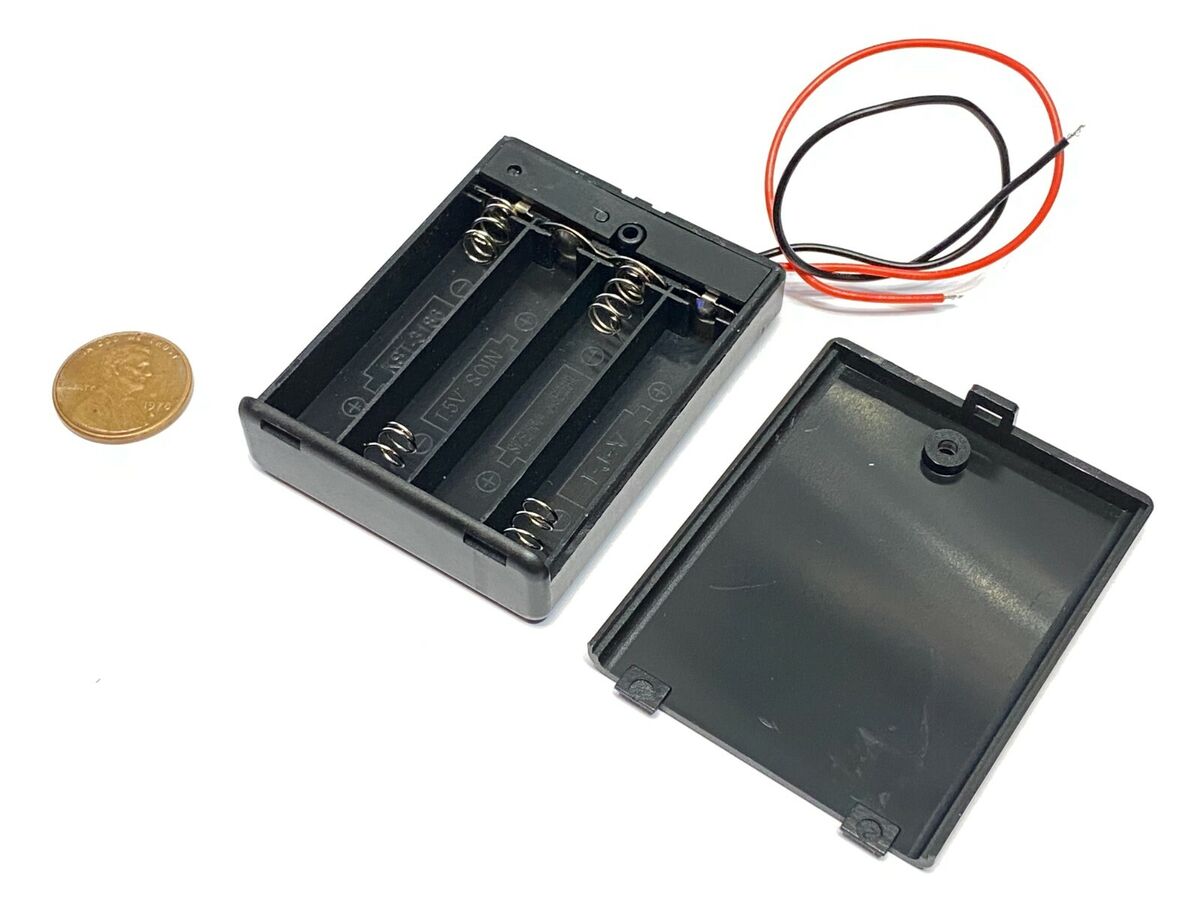 4xaa Battery Cell Holder Square Case Housing