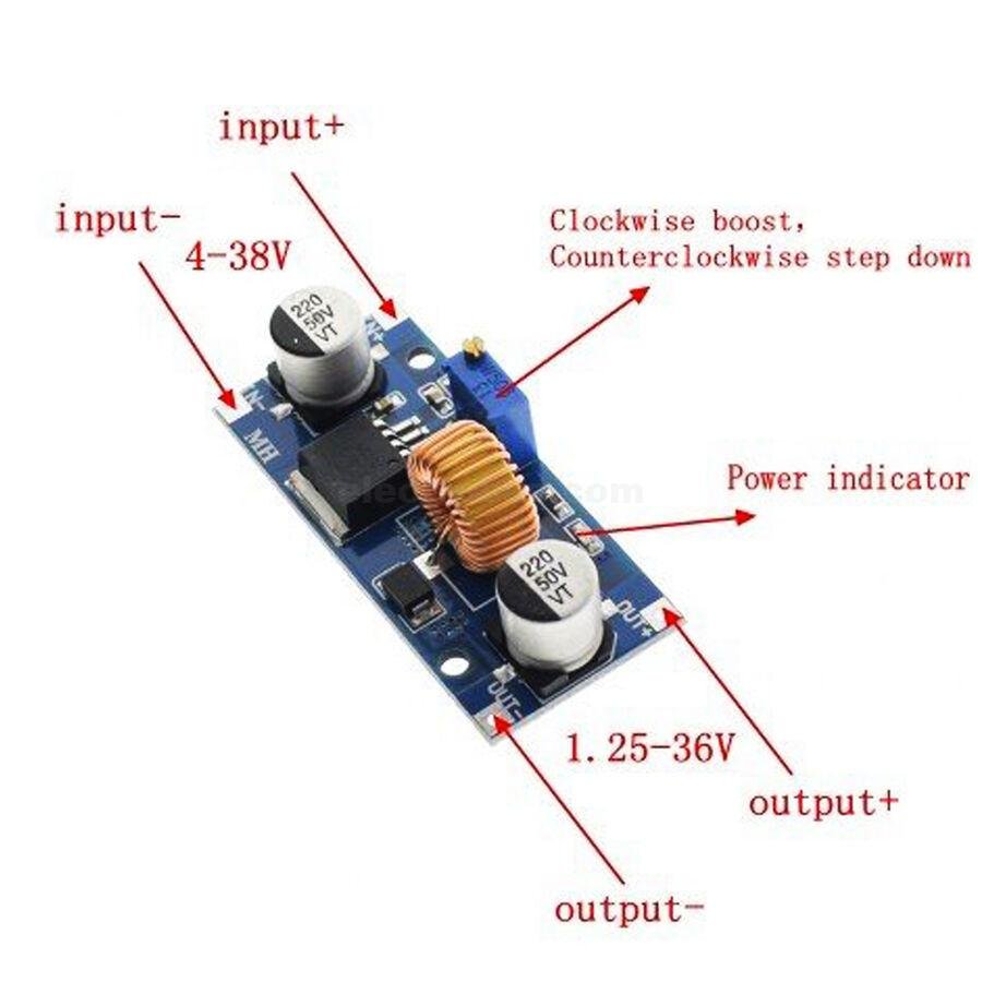 XL4015 5A DC-DC Step Down Adjustable Power Supply Module Buck Converter