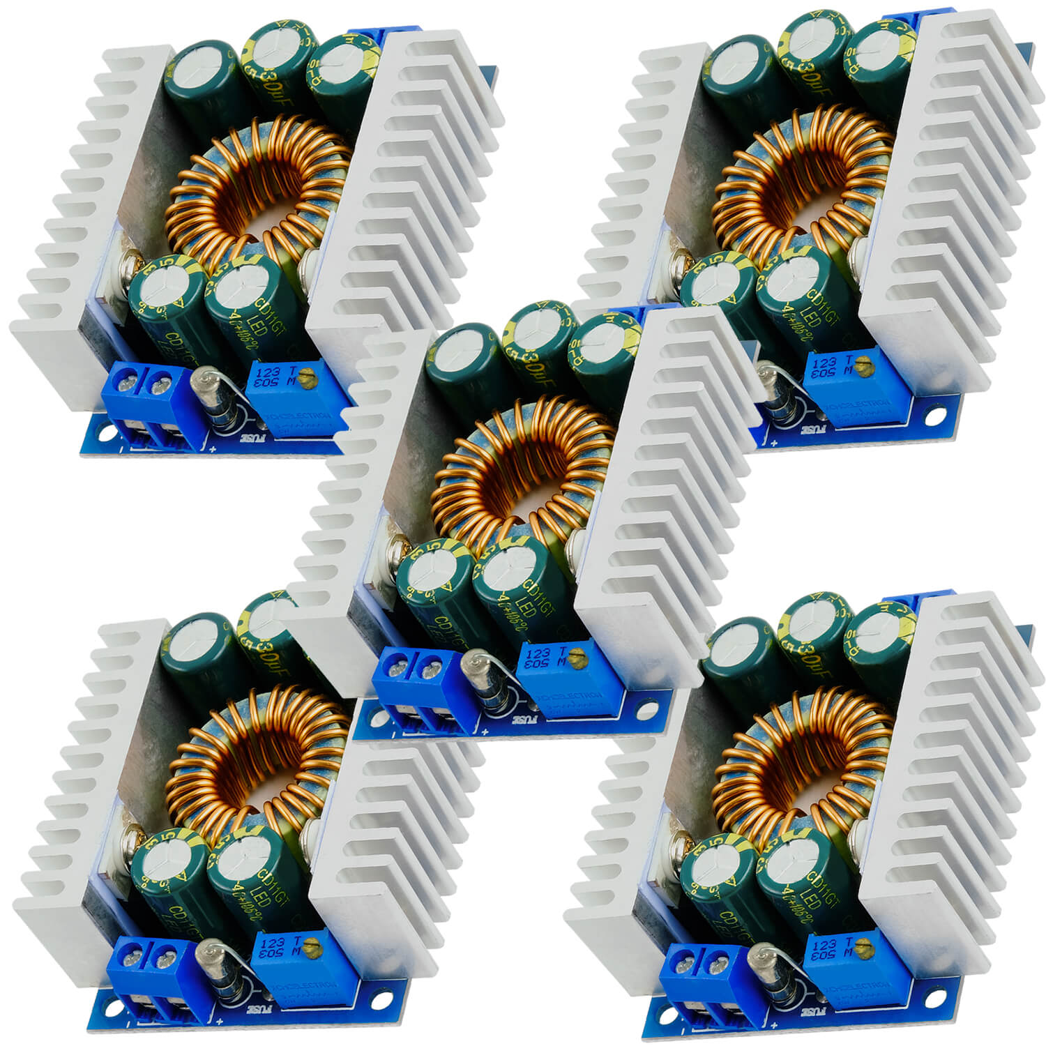 XL4016E1 Step-Down Buck Converter Power Supply Module DC-DC 5-40V to 1.2-36V Adjustable Step Down Board 12A 100W XL4016E1 compatible with Arduino